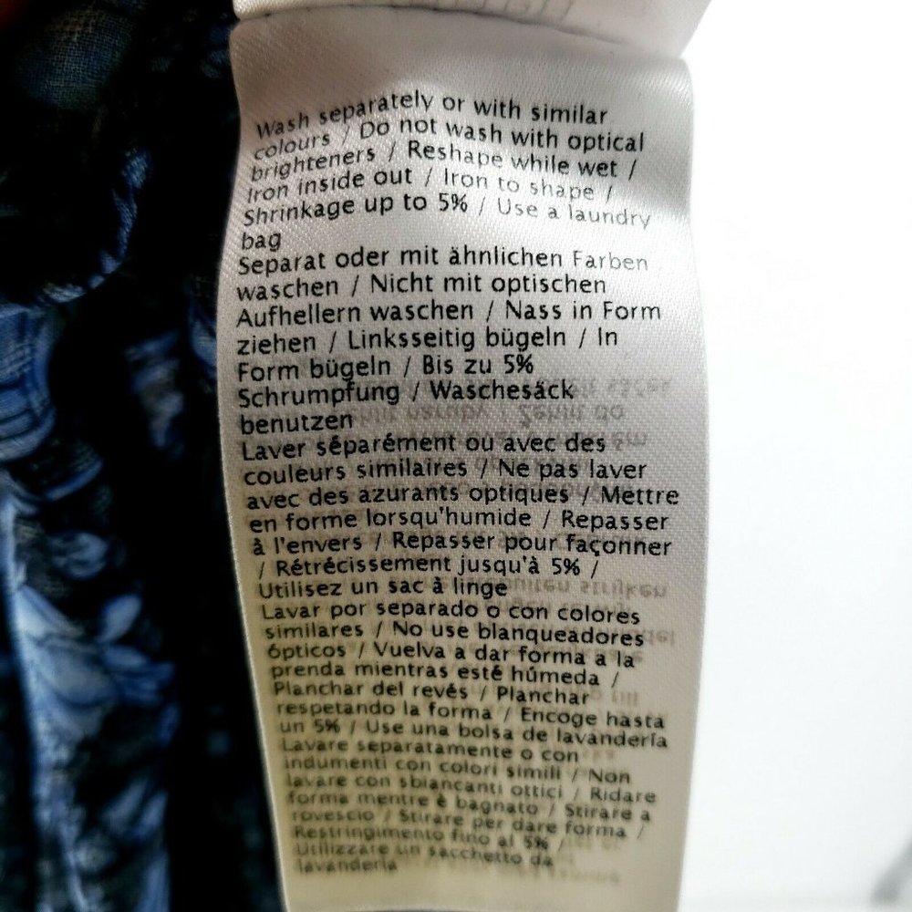 ANTHROPOLOGIE NUMPH Floral Flowy High Neck Shirt - Picture 8 of 8